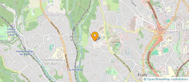 localisation de l'entreprise ASSO'NIMAUX D'ISOSTEO LYON  ECULLY