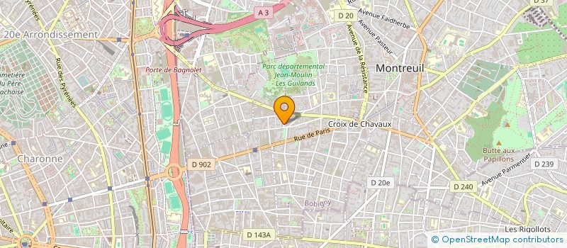 localisation de l'entreprise ASSO NOUVELLE FRANCE à MONTREUIL