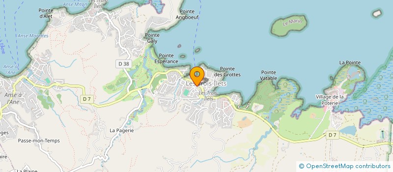localisation de l'entreprise ASSO OMNISPORT L'EVEIL DES 3 ILETS à LES TROIS-ILETS