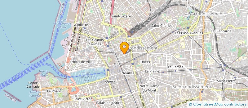 localisation de l'entreprise ASSO ORIGINAIRES AOF AEF à MARSEILLE