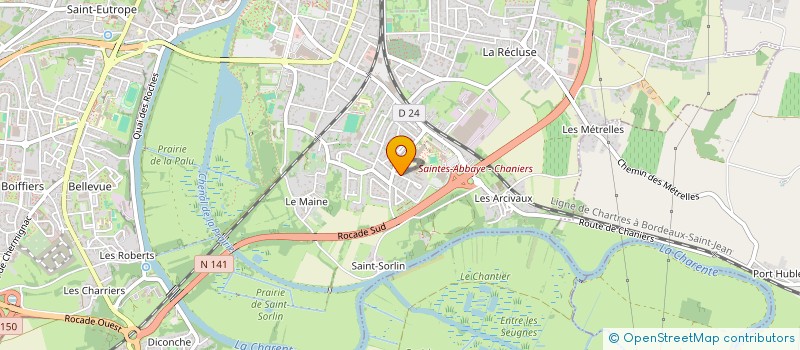 localisation de l'entreprise ASSO PANDA CLUB CHOUETTE  SAINTES