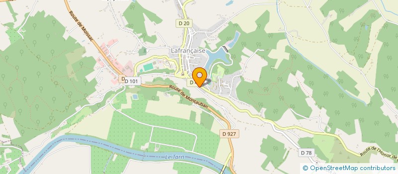 localisation de l'entreprise ASSO PARENT ELEVE COURS DE MUSIQUE à LAFRANCAISE