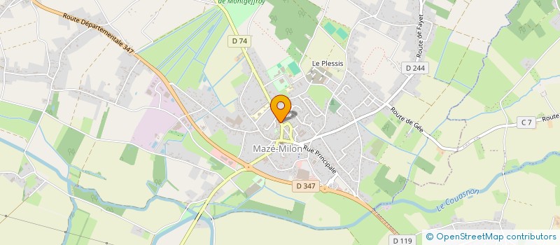 localisation de l'entreprise ASSO PARENTS ELEVES DE CORNE à LOIRE-AUTHION