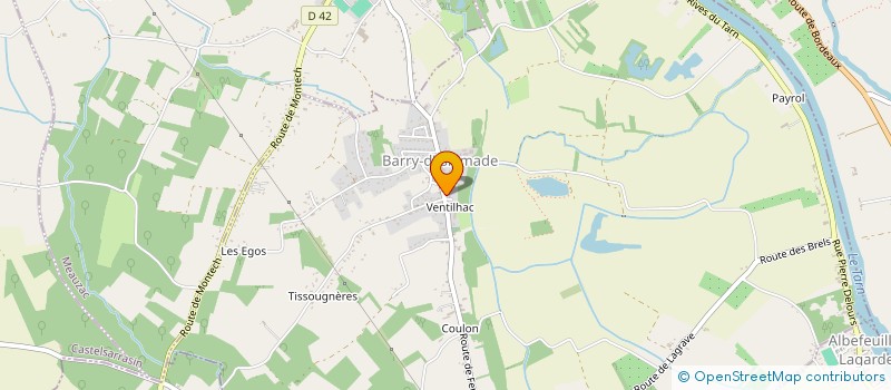 localisation de l'entreprise ASSO PARENTS ELEVES DE MEAUZAC  MEAUZAC