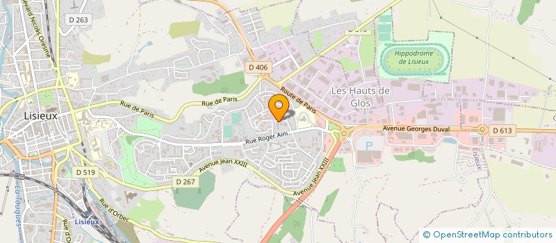 localisation de l'entreprise ASSO PARENTS ELEVES ECOLE JULES VERNE à LISIEUX