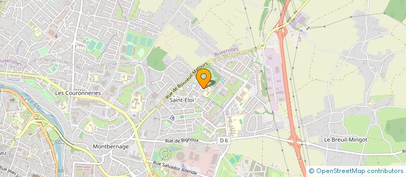 localisation de l'entreprise ASSO PARENTS ELEVES ST ELOI à POITIERS