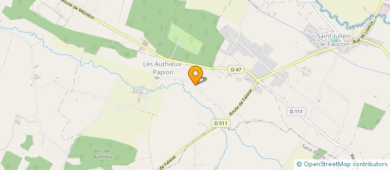 localisation de l'entreprise ASSO PARENTS ELEVES ST JULIEN LE FAUCON à MEZIDON VALLEE D'AUGE