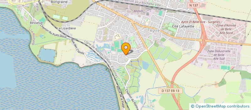 localisation de l'entreprise ASSO. PASSERELLE CROISSANCE ENTREPRENEURIALE  AYTRE