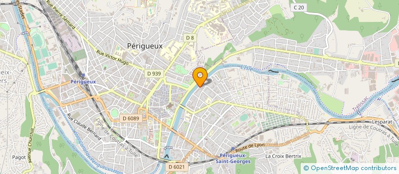 localisation de l'entreprise ASSO PERIGORDINE CREATEURS ENDTREPRISES  PERIGUEUX