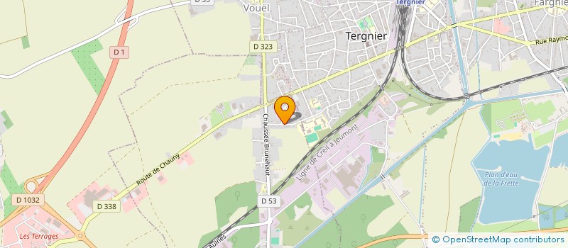 localisation de l'entreprise ASSO PETANQUE DE BARISIS AU BOIS  BARISIS-AUX-BOIS