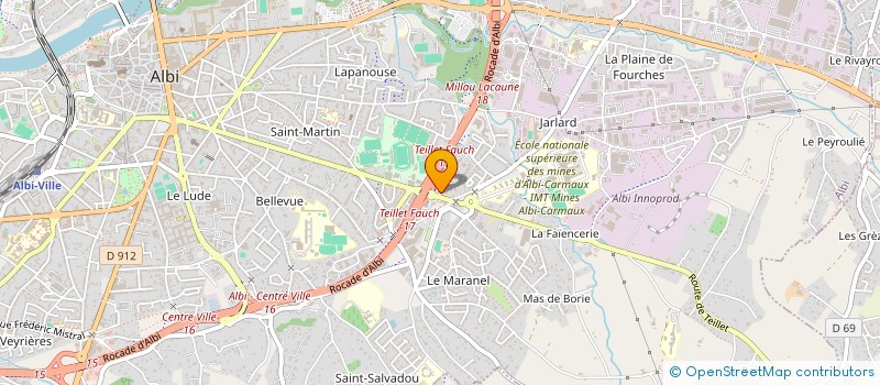 localisation de l'entreprise ASSO PISCINE à ALBI