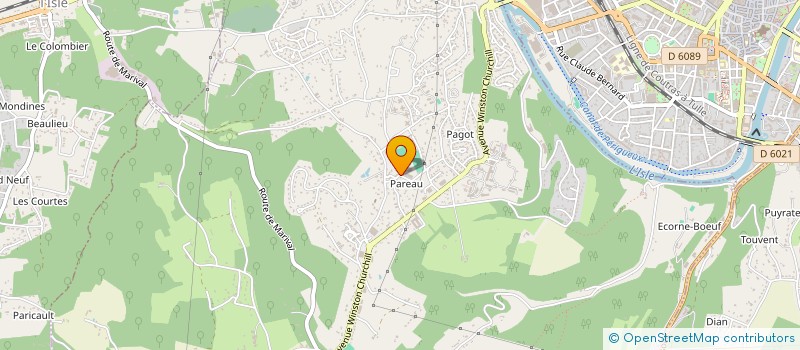 localisation de l'entreprise ASSO PLACEMENTS EXTERIEURS SERVICES 24 à COULOUNIEIX-CHAMIERS