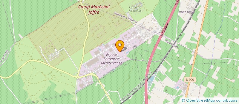 localisation de l'entreprise ASSO PLEIN SUD ENTREPRISES  RIVESALTES