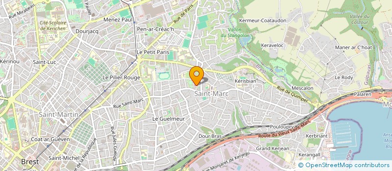 localisation de l'entreprise ASSO POC à BREST
