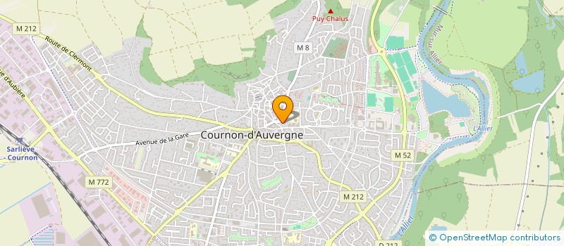localisation de l'entreprise ASSO POUR ACCUEIL REINSERT SOCIALE à COURNON-D'AUVERGNE