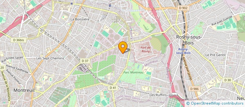 localisation de l'entreprise ASSO POUR CHATS INDESIRABLES à MONTREUIL
