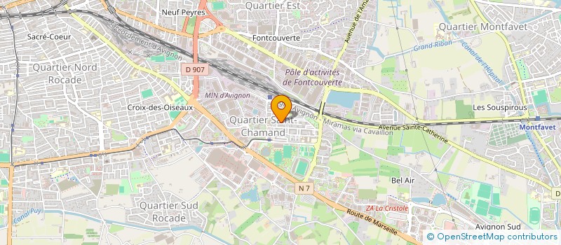 localisation de l'entreprise ASSO POUR L'EPANOUISSEMENT GENS COULEUR  AVIGNON