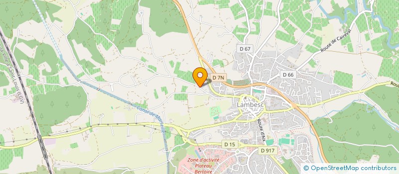 localisation de l'entreprise ASSO POUR LA PARTICIPATION ET L ACTION REGIONALE  LAMBESC