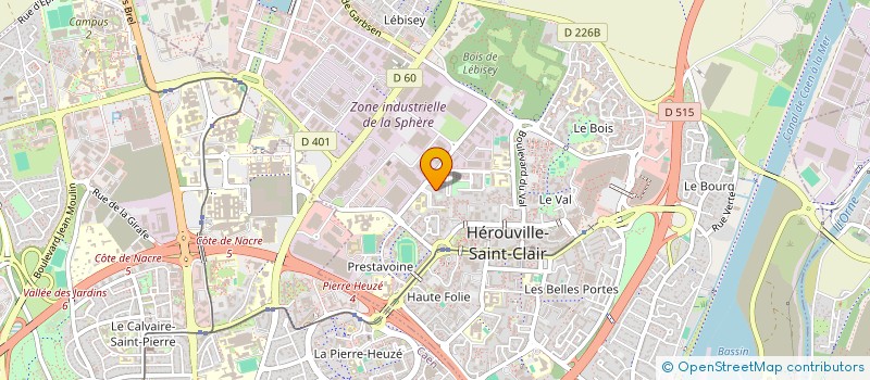 localisation de l'entreprise ASSO POUR LA RECH ECONOMIQ ET SOCIALE à HEROUVILLE-SAINT-CLAIR
