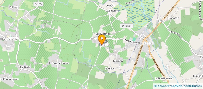 localisation de l'entreprise ASSO POUR LA RESTAURATION EGLISE SAINT GENES DE BLAYE  SAINT-GENES-DE-BLAYE