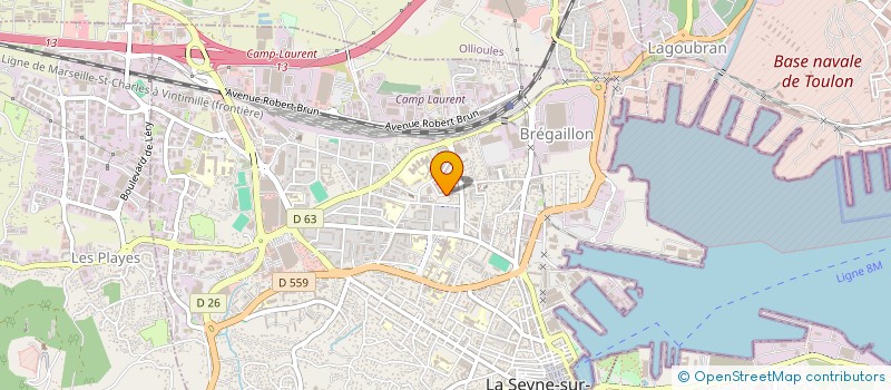 localisation de l'entreprise ASSO POUR LE CULTE DES TEMOINS DE JEHOVAH DE LA SEYNE SUR MER à LA SEYNE-SUR-MER