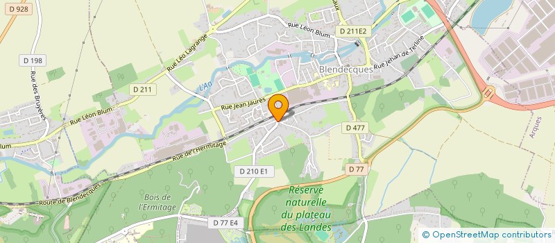 localisation de l'entreprise ASSO POUR LE DEVELOPPEMENT DE L'URGENCE MEDICALE EN GUINEE  BLENDECQUES