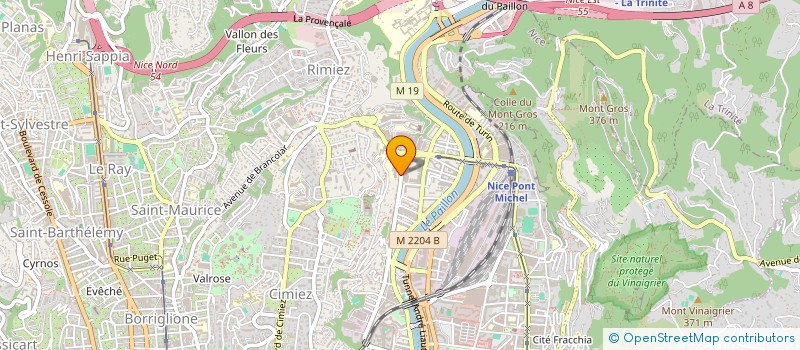 localisation de l'entreprise ASSO POUR LE DEVELOPPEMENT ET RECHERCHE EN RADIOTHERAPIE à NICE