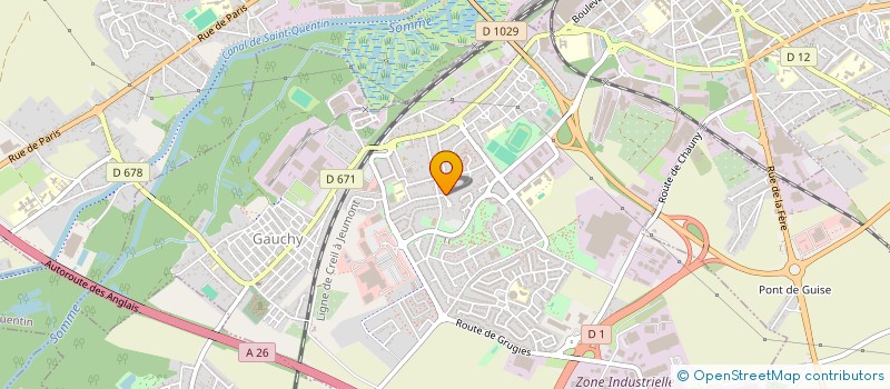 localisation de l'entreprise ASSO POUR LE DON DE SANG BENEVOLE à GAUCHY