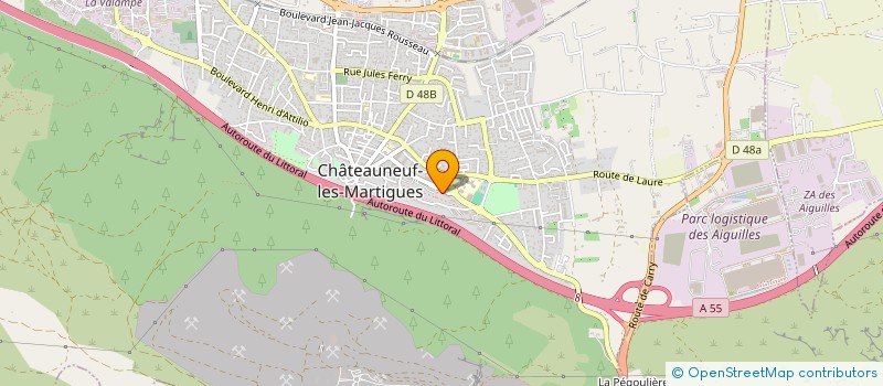 localisation de l'entreprise ASSO POUR LE DON DU SANG BENEVOLE DE CHATEAUNEUF LES MARTIGUES à CHATEAUNEUF-LES-MARTIGUES