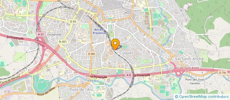 localisation de l'entreprise ASSO POUR LE FINANCEMENT DES ETUDES DE THEOLOGIE  AIX-EN-PROVENCE