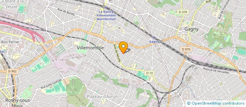 localisation de l'entreprise ASSO POUR LE RAPPRO DES ENTR DES CADRES à VILLEMOMBLE
