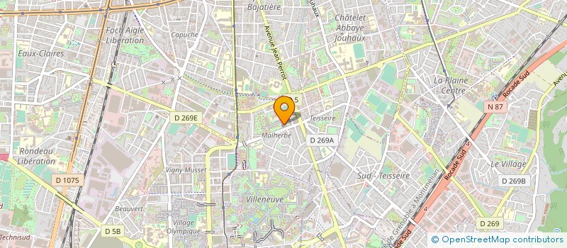 localisation de l'entreprise ASSO POUR LE SOUTIEN D'OIKOCREDIT à GRENOBLE