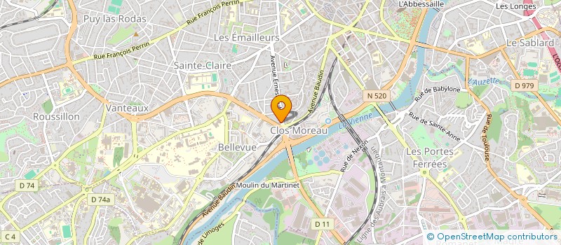 localisation de l'entreprise ASSO POUR LES DESHERITES D'AFRIQUE à LIMOGES