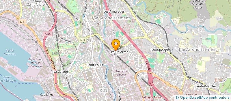 localisation de l'entreprise ASSO POUR TOUS à MARSEILLE 15EME