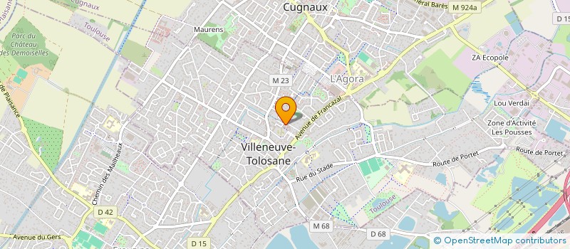 localisation de l'entreprise ASSO PRODUCTION D ACTIVITES MUSICALES à VILLENEUVE-TOLOSANE