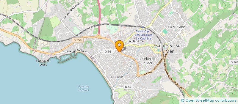 localisation de l'entreprise ASSO PROMOT  DEVELOP MUSICAL AUDIOVISUEL à SAINT-CYR-SUR-MER