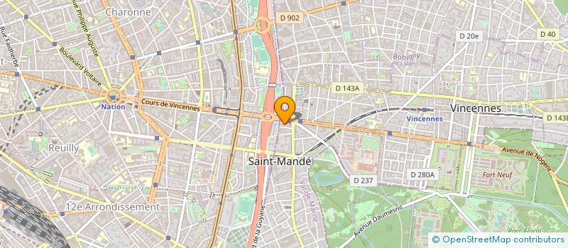 localisation de l'entreprise ASSO PROMOTION CENT THERAPIE à SAINT-MANDE