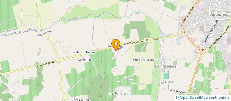 localisation de l'entreprise ASSO PROMOTION PROTECTION PARIMOINE AUTO  BARBEZIEUX-SAINT-HILAIRE