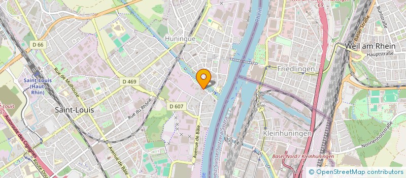 localisation de l'entreprise ASSO PROPRIE EXPLOI ESPACES EAU VIVE  HUNINGUE