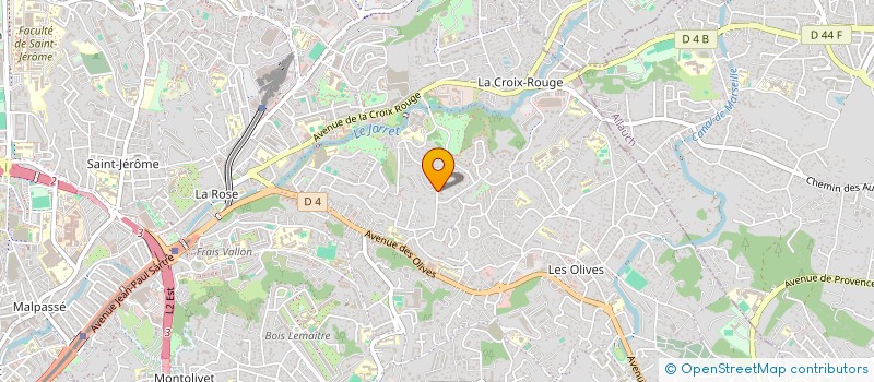 localisation de l'entreprise ASSO PROVENCE INSERTION S SERVICES  MARSEILLE