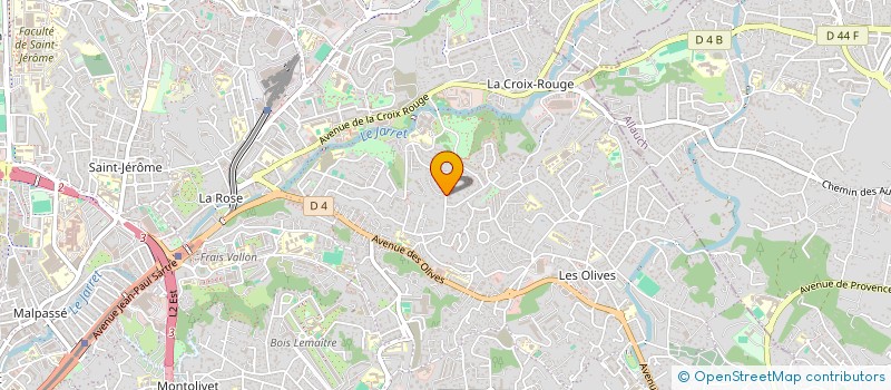 localisation de l'entreprise ASSO PROVENCE INSERTIONS AUX PERSONNES ET AUX ENTREPRISES  MARSEILLE