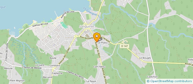 localisation de l'entreprise ASSO RANDO EVASION SANGUINET  SANGUINET