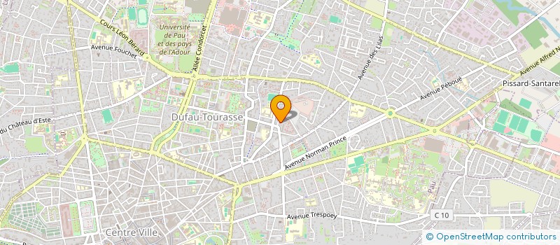 localisation de l'entreprise ASSO REALISATION DE PROJETS ETUDIANTS à PAU