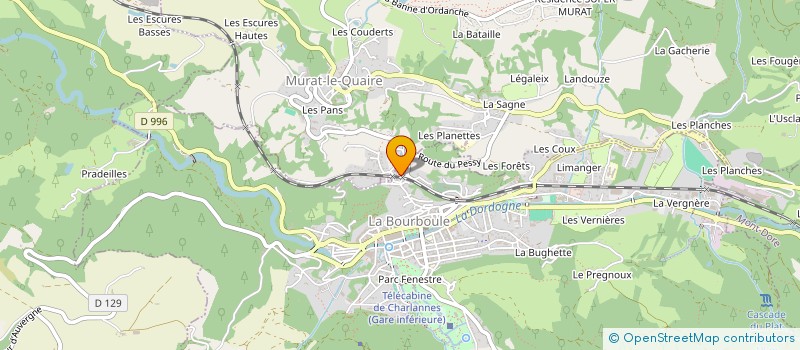 localisation de l'entreprise ASSO RECHERCH EN CRENOTHERAPIE à LA BOURBOULE
