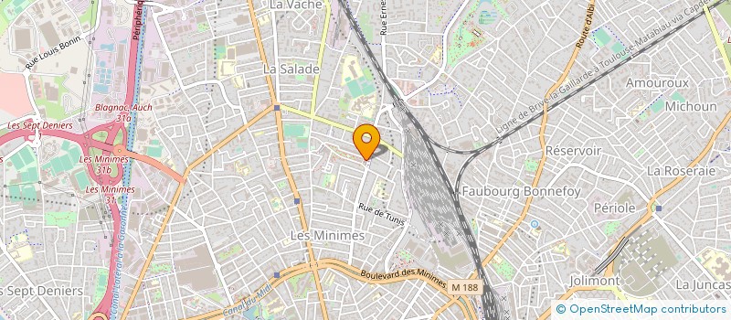 localisation de l'entreprise ASSO RECHERCHE EN SOINS INFIRMIERS à TOULOUSE