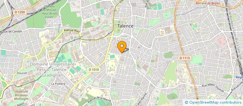 localisation de l'entreprise ASSO REG DES SOCIO-ESTHET D AQUITAINE à TALENCE