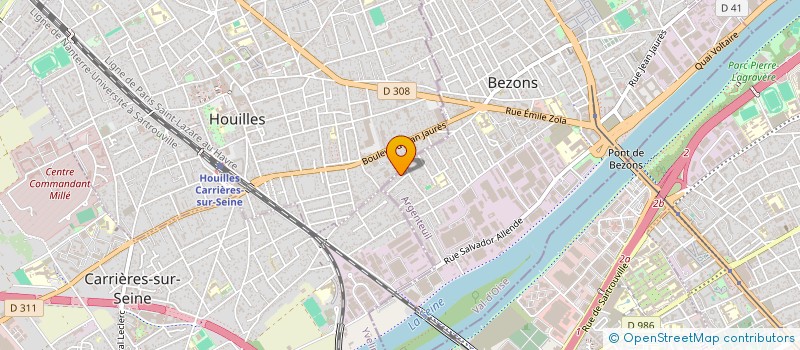 localisation de l'entreprise ASSO RENOV95 à BEZONS