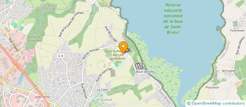 localisation de l'entreprise ASSO RESPONSABLE DU LYCEE ST ILAN -FLORILAN  LANGUEUX