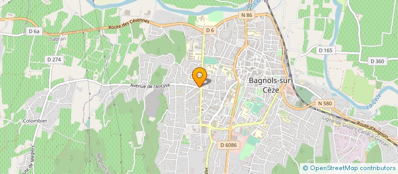 localisation de l'entreprise ASSO RESTAURANT SERVIC FISCAUX à BAGNOLS-SUR-CEZE