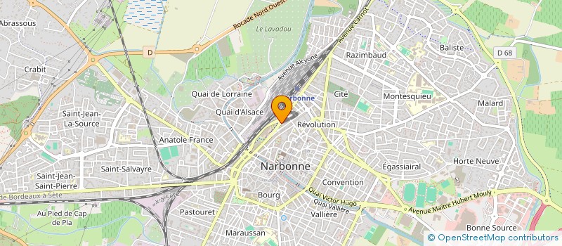 localisation de l'entreprise ASSO RETRAITE CGT FO ARRO NARB à NARBONNE